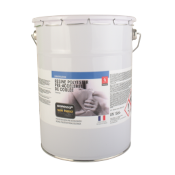 RESINE POLYEST PRE ACC/COULEE 5KG